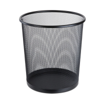 得力 9190垃圾桶无盖客厅家用纸篓办公室金属废纸篓垃圾篓创意网状(计价单位:个)