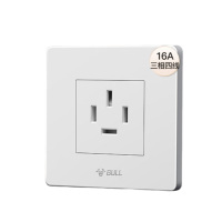 公牛 墙壁插座 G07系列 16A三相四线 86型面板G07Z112 象牙白 暗装