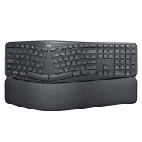 罗技(Logitech)ERGO K860 无线蓝牙键盘人体工学分体式商用电脑办公掌托(计价单位:个)