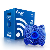 奥威尔(OWIRE) SSKJ-C6-LZ68OR 0.58mm加粗 蓝 六类4对非屏蔽网线 305.00 米/箱