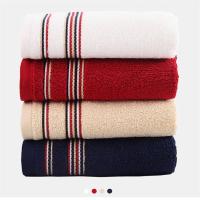 金号 GA1067款毛巾纯棉 条纹酒店纯棉毛巾 柔软割绒加厚加大洗脸巾74*36cm 4条混色装