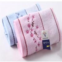 金号 G1462WH纯棉毛巾 无捻缎割绣面巾割绒厚实毛巾 洗脸巾78*34cm 2条混色装