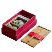 大润窑(DA RUN YAO)万事如意大如意6件套功夫茶具套装 绿色.