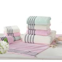 LOVO 爱家 纯棉毛巾系列 套装二 毛巾*2+方巾 多色 单套装