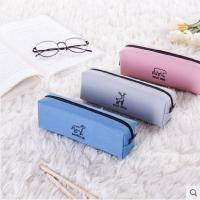 得力(deli) 简约笔袋 学生文具女男帆布简约文具盒 颜色随机 66711 得力 办公文具 笔筒 单个装