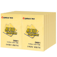 齐心(COMIX) 便利贴/便签纸/便签本/易事贴/百事贴2X3英寸D6001黄色 12本/包 1报价格