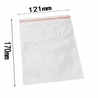 得力(deli) 3025加厚自封袋6号透明密封袋塑料袋资料袋17*12cm 5包装(100个/包)