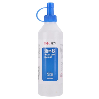 得力(deli) 胶水6356液体胶大桶装250ml液体透明胶粘性好