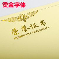 得力(deli)3232 荣誉证书内芯(载誉系列) 黄色优质特种纸优秀员工表扬学生文具12K 19.5*28cm本
