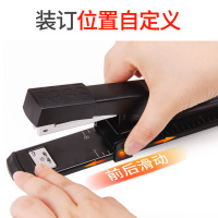 得力(deli)0334长臂订书机中缝钉书机A3纸装订器骑马钉装订机纸报纸中缝加长型钉书定书机黑色