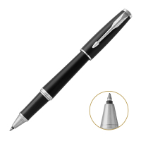 派克(PARKER) 2016都市磨砂黑杆白夹宝珠笔 签字笔 单盒装