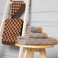 金号(KING SHORE)格拉斯哥系列 浴巾方巾面巾套装 140*70cm 76*34cm 35*35cm棕色 单套装