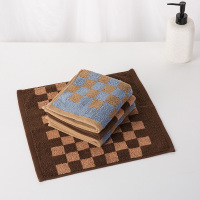 金号(KING SHORE) 格拉斯哥系列 双条方巾套装35*35cm棕色金号方巾 单套装