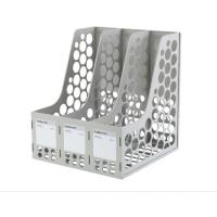 齐心(COMIX) 耐用资料架/文件框(灰) 三格 B2013 20个起订 灰色 一个价格