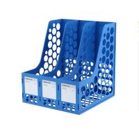 齐心(COMIX) 耐用资料架/文件框 三格 B2013 蓝色 20个起订 蓝色 一个价格