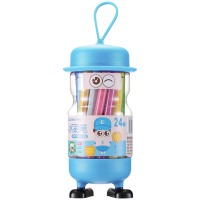 齐心(COMIX) OP1003-24 24色水彩笔 (每桶24支) 1.5mm 单桶价格 2桶起订