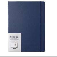 齐心(COMIX)C8042 Compera 皮面笔记本 (蓝色)A5 114张三十起订 ,单本价格