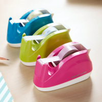 得力(deli)时尚彩色小号808 胶带座 创意胶带切割器18MM胶布胶带架 颜色随机 单台价格