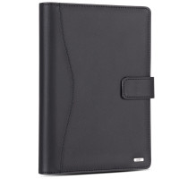 得力(deli)3164 高级活页记事本 100页 25K 黑色单本装