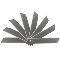 得力(deli)2016 大号片美工刀片 10片/盒 单盒价格