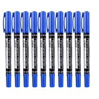 得力(deli) 6824 记号笔 办公学生用品 小双头多用油性笔12支/盒 单盒价格