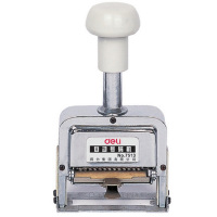 得力(deli)7513 13位数字印章自动编号打码机 手动号码器(打号生产日期批号)单台装