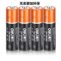 得力(deli)18501大容量碱性电池电视遥控5号电池得力18501鼠标遥控玩具干电池 4粒/卡 单卡价格