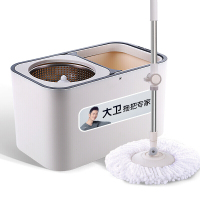 大卫 D9 旋转拖把 双驱动旋转拖把桶 免手洗拓拖布地拖墩布干湿两用 单套价格 4套/箱 一箱起订