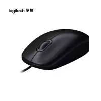 罗技(Logitech) 有线鼠标 M100 黑色鼠标 单件价格