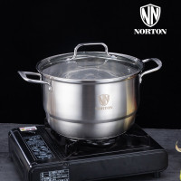 诺顿(NORTON) 3TBD026 宝盾复底汤蒸锅 加厚不锈钢多层蒸锅单个价格