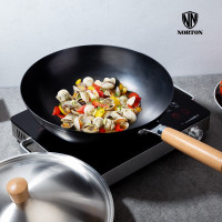 诺顿(NORTON) 1JZW032 臻味铸铁炒锅 圆底不粘炒菜锅铁锅单个价格