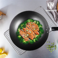 诺顿(NORTON) 1JDC032 典厨生铁煎炒锅 家用单柄炒菜锅单个价格