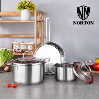 诺顿(NORTON) 4HHBS003-1 哈布斯食尚套装 汤锅奶锅煎锅三件套多用锅具单套价格