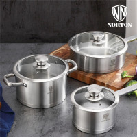 诺顿(NORTON) 4HNT003 尼特中式套装 不锈钢锅具三件套单套价格