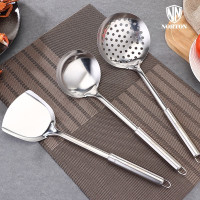 诺顿(NORTON) 5GZP003 臻品豪华炊具3件套不锈钢加厚炒菜铲锅铲勺铲煎铲大汤勺漏勺厨房舀汤勺家用耐高温单套装