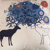 路易卡罗(Louiskellog) LK-1104 亚麻抱枕被 单个装 抱枕被 单个价格