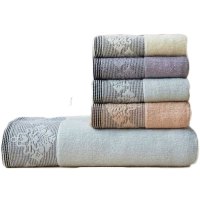 路易卡罗(Louiskellog) 品味人生巾浴巾三件套颜色随机装 LK-2115