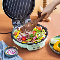 小熊(bear) 电饼铛 DBC-C15M1 家用电煎锅双面加热电饼档可拆洗迷你电烤盘煎饼锅全自动烙饼锅 单台装