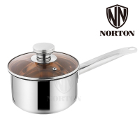 诺顿(NORTON)3TZF016 战釜复合钢奶锅 复合不锈钢 直径16CM 单套装