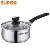 苏泊尔(SUPOR) ST16H1 小红圈不锈钢奶锅·时尚系列16cm 单个价