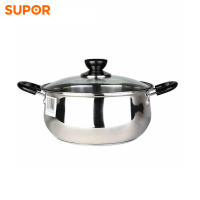 苏泊尔(SUPOR) ST20H3 好帮手不锈钢复底汤锅 20cm单个价