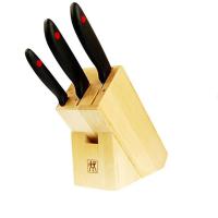 双立人 ZW-K14 TWIN Point 插刀架四件套 中片刀,多用刀,蔬菜刀、桦木插刀架 单套价格