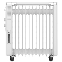 美的(Midea) NY2513-16FW 油汀电暖取暖器气风电热家用电热暖气片立式多功能办公室