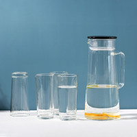 山重山(MOM) 6061 琶音水具5件套玻璃水壶套装家用耐热大容量凉水壶