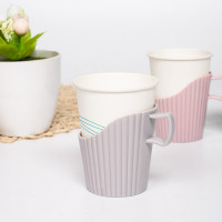 边碧 企业定制一次性纸杯托 茶托家用办公杯座（10个装）JH