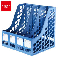 齐心(COMIX) B2174 经济型资料架/文件框 四格 三色可选 单个价格