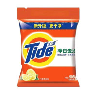 汰渍(Tide) 508g 净白高效去渍无磷洗衣粉 家用温和不伤手柠檬/自然清香 单袋价格