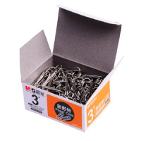 晨光(M&G) ABS91696 办公3号金属镀镍回形针曲别针 100枚/盒 10盒/包 单包装