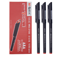 晨光(M&G) MG2180 会议笔 办公碳素纤维头中性笔签字笔 12支/盒 单盒价格