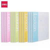 得力(deli) 7682 软抄本 软抄本/笔记本/日记本/记事本 A5 螺旋装订 50页/本混色 12本/包 1包价格